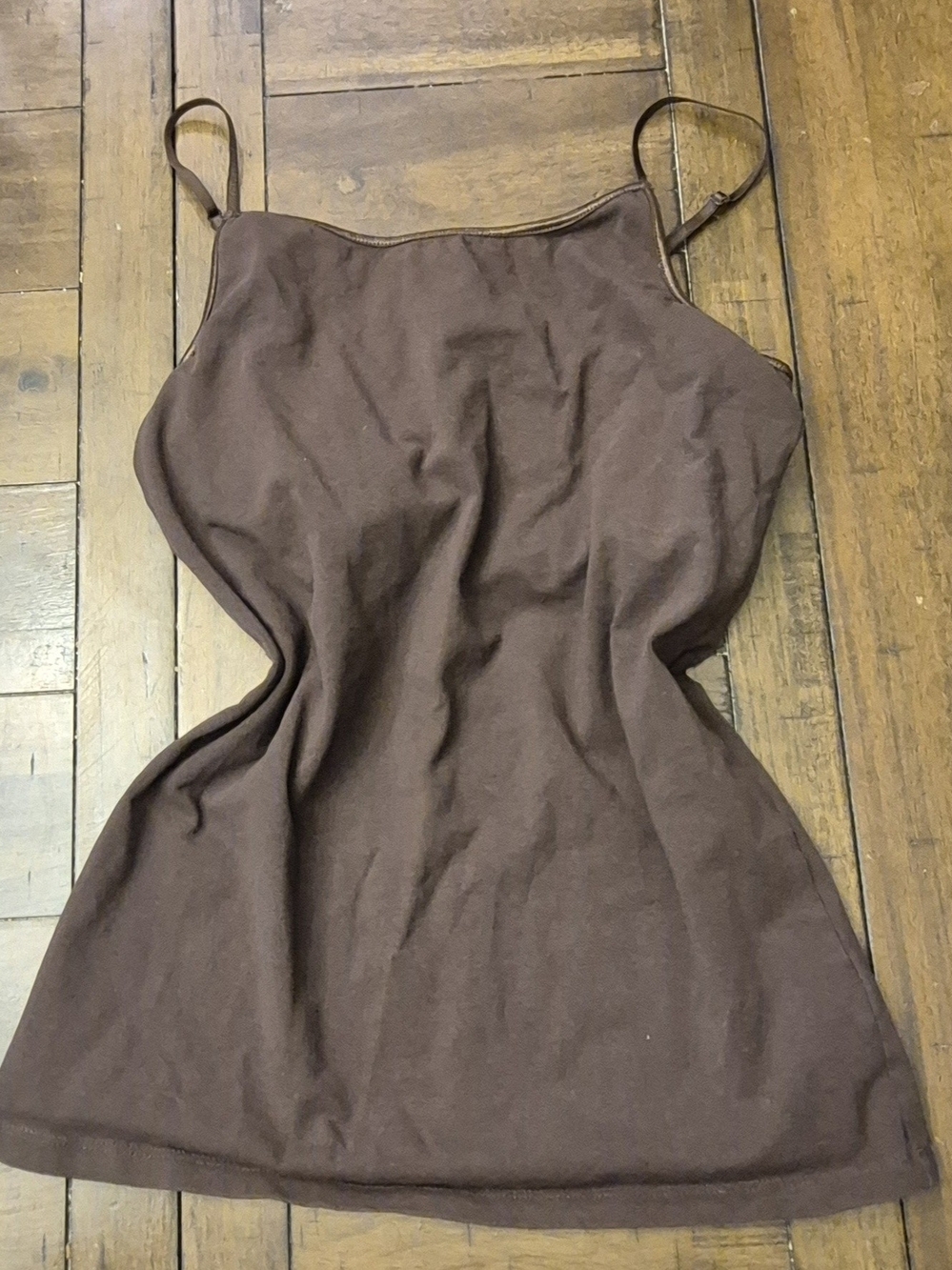 Women's Brown Spaghetti-Strap Camisole Top